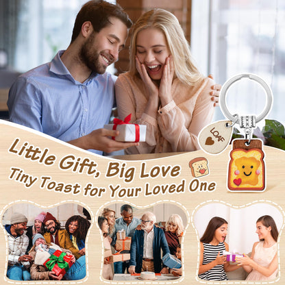Toast Keychain for Girls New Beginnings Congratulations Gifts