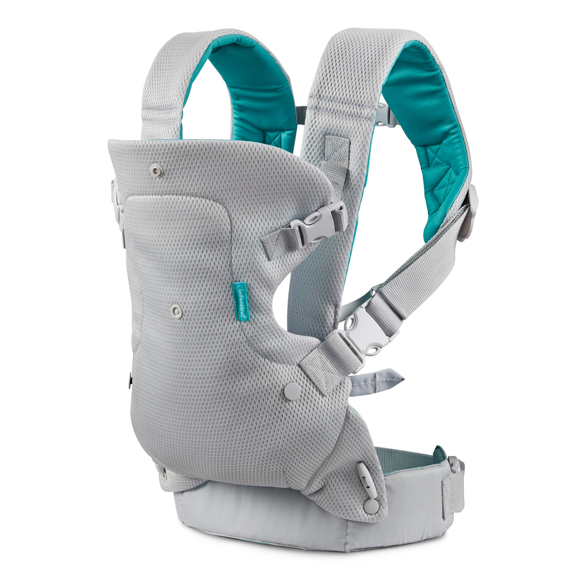 Infantino Flip 4-in-1 Baby Carrier Convertible Ergonomic, Gray