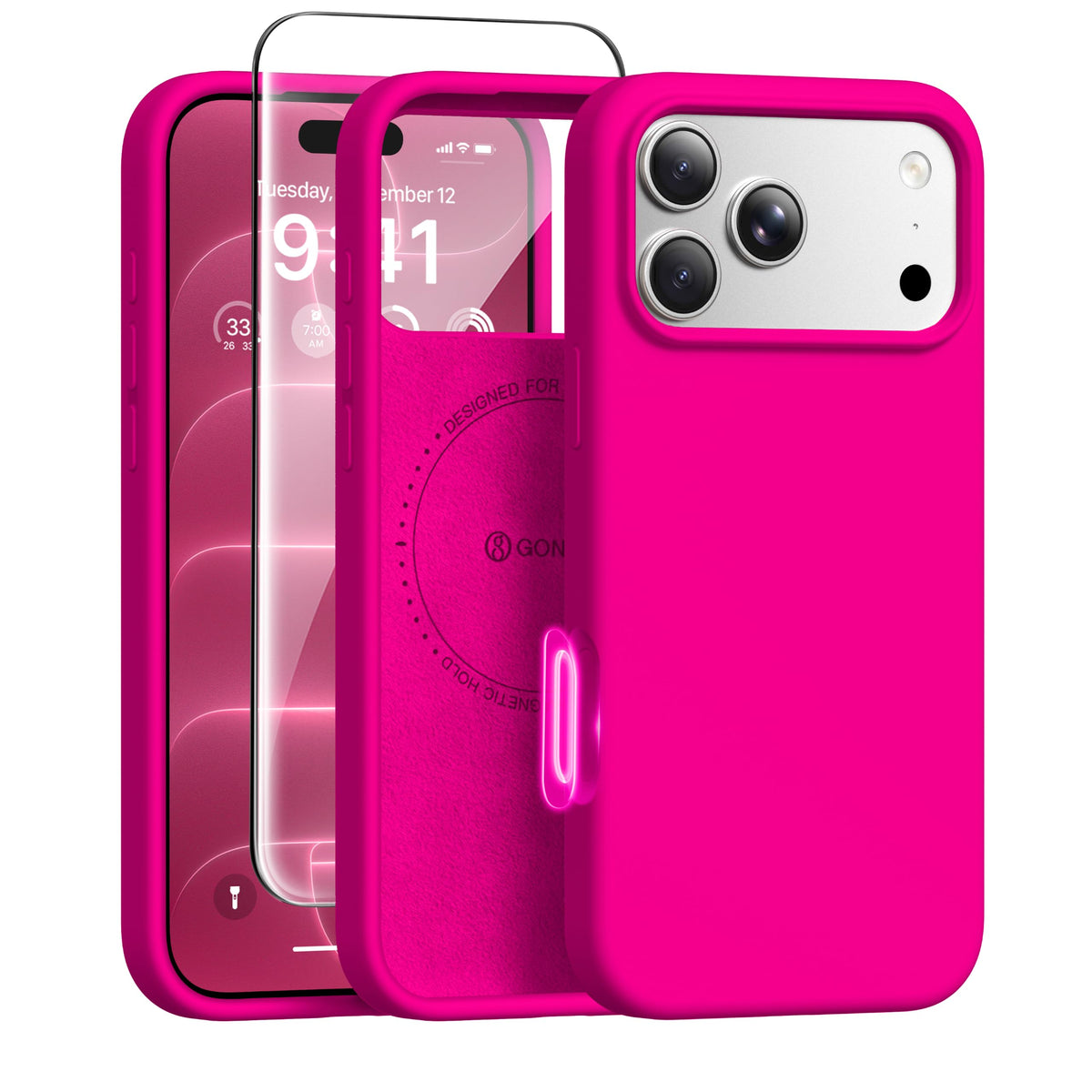GONEZ for iPhone 18 Pro Max Case/iPhone 17 Pro Max Case, Mist Blue