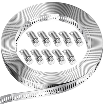 Bolatus Hose Clips 6-51 mm, 22 Pcs Hose Clamp Stainless Steel 304