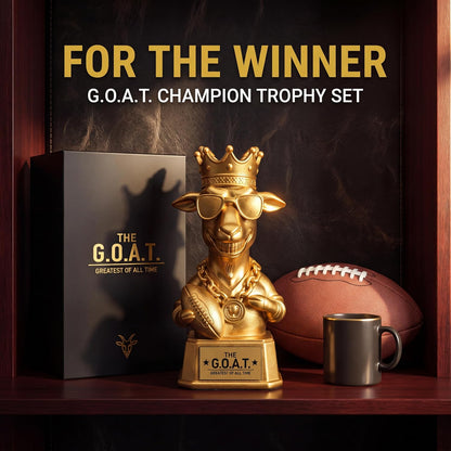 Fantasy Football Goat Trophy Award with Premium Packaging, 7.00 Inch