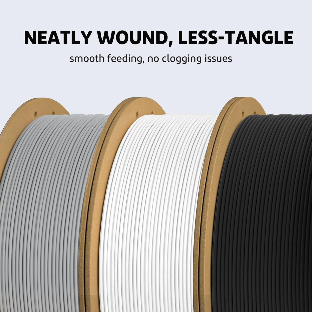 ELEGOO PLA Plus 3D Printer Filament 1.75mm White 2KG, Tougher & Stronger