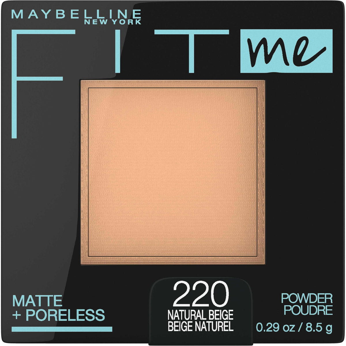 Maybelline Fit Me Matte + Poreless Pressed Face Powder Makeup & Setting Powder, Classic Ivory, 1 Count