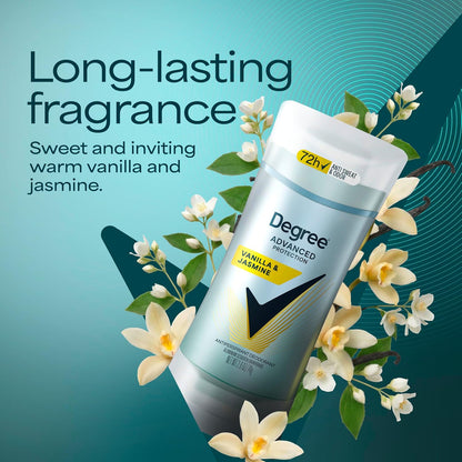 Degree Advanced Protection Antiperspirant Deodorant Vanilla & Jasmine 2.6oz