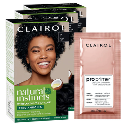 Clairol Natural Instincts Demi-Permanent Hair Dye, 4 Dark Brown | 1 Pack