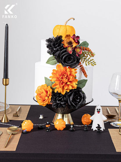 Fall Artificial Flowers DIY Bouquet Combo Faux Rose for Home Decor
