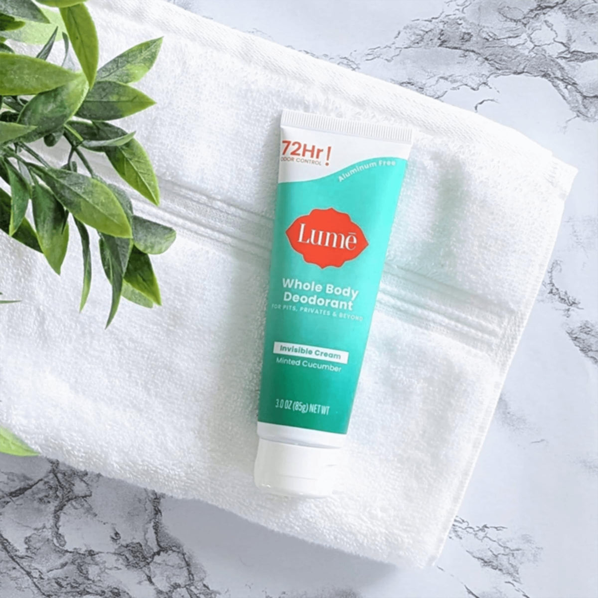 Lume Whole Body Deodorant - Cream Tube - 3 oz, 2 pk (Soft Powder)