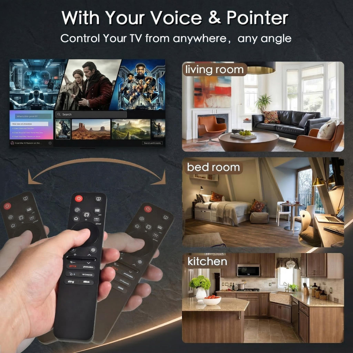 Magic Remote for 2019-2025 LG Smart TV,AI Voice & Pointer Control