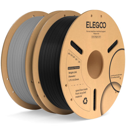 ELEGOO PLA Plus 3D Printer Filament 1.75mm White 2KG, Tougher & Stronger