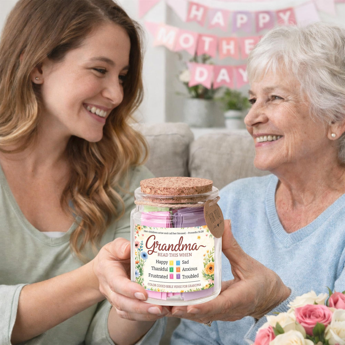 Read This When Bible Verses Jar – Birthday Gifts for Women, Christian Gifts, Christmas Gift for Women, Gift for Mom from Daughter