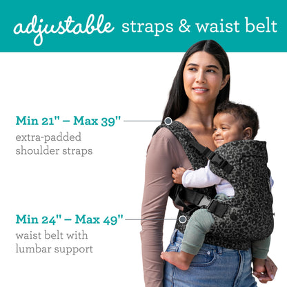 Infantino Flip 4-in-1 Baby Carrier Convertible Ergonomic, Gray
