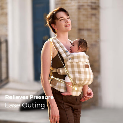 Momcozy PureHug Baby Carrier - Ergonomic, Cozy and Lightweight for 7-45 lbs
