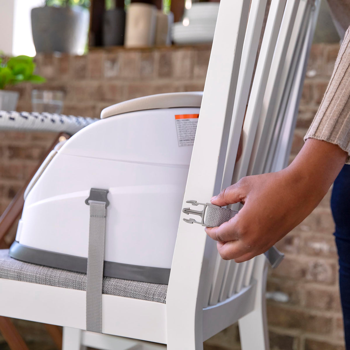 Ingenuity Baby Base 2-in-1 Booster Seat with Tray, Feeding & Floor Seat