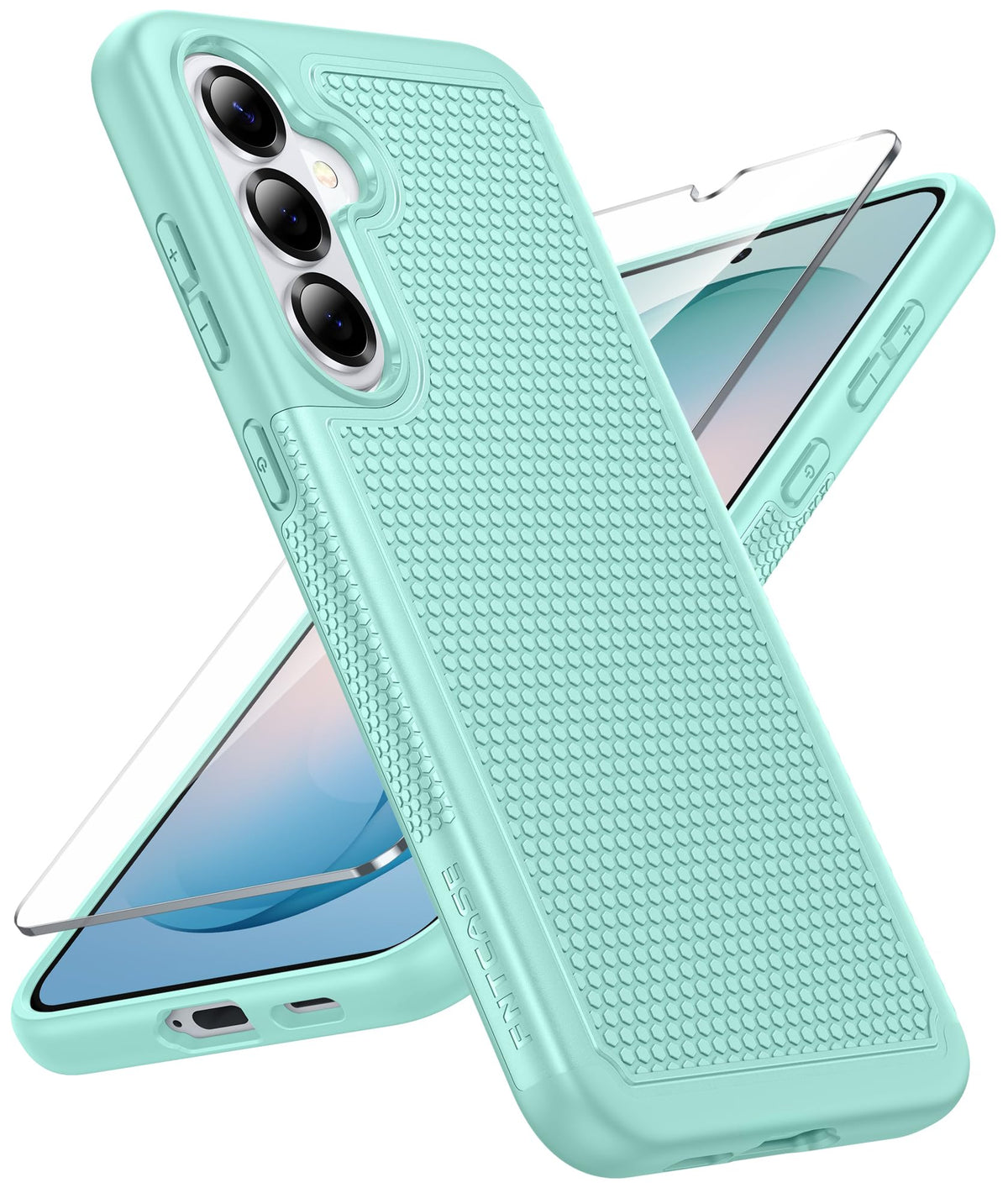 FNTCASE for Google Pixel 9a Case: Green Non Slip Textured