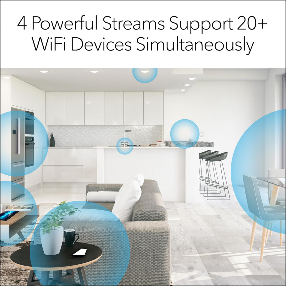 NETGEAR Nighthawk WiFi Extender EAX17, up to 1,500 sq ft, 3 Gbps