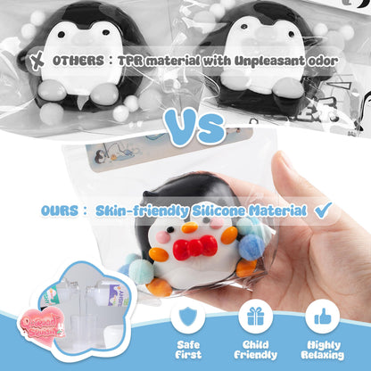 Handmade Taba Seal Squishy Stress Relief Toys - Ultra Soft Silicone Squeeze Toys for Kids & Adults, Reusable Non-Violent Squishy Toys for Stress Relief & Relaxation