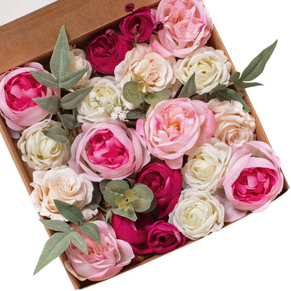 Fall Artificial Flowers DIY Bouquet Combo Faux Rose for Home Decor