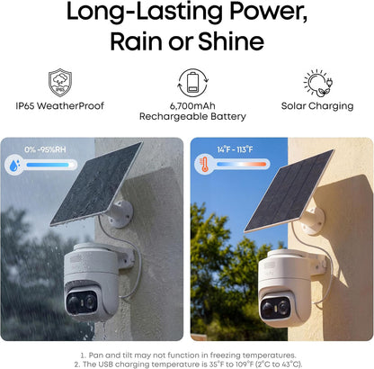 eufy Security eufyCam C37, Solar Cameras Wireless Outdoor,2K Resolution