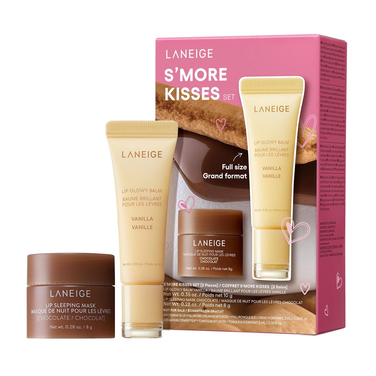 LANEIGE Lip Glowy Balm | Sheer Tinted Lip Treatment Balm Tube