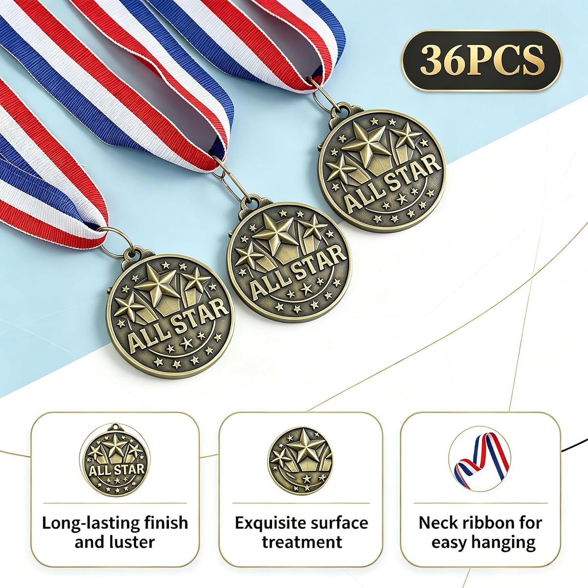 36pcs Medals for Awards,Award Medals