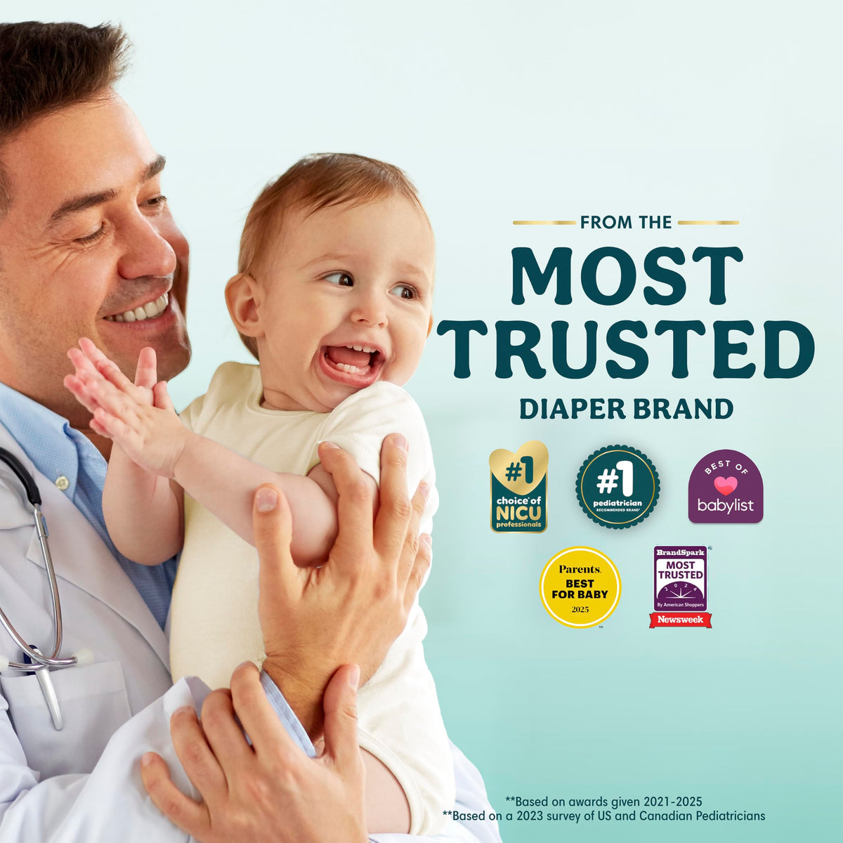 Pampers Diapers - Swaddlers 360° - Size 5, 116 Count, up to 100% Leakproof Comfy Dry Fit, Designed for Easy Changes, Pull On Baby Diaper