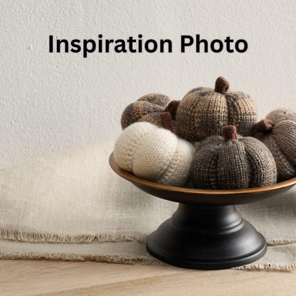 Mini Knit Pumpkins Set of 5, Fall Décor (Autumn Set)