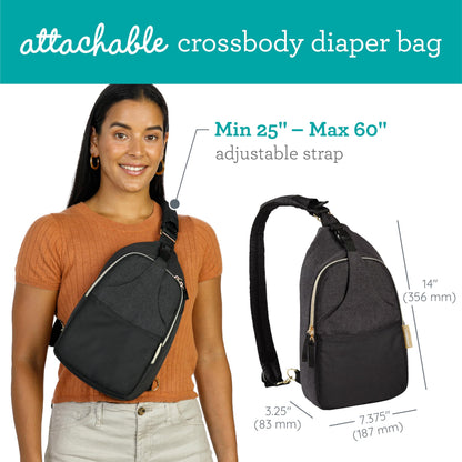 Infantino Flip 4-in-1 Baby Carrier Convertible Ergonomic, Gray