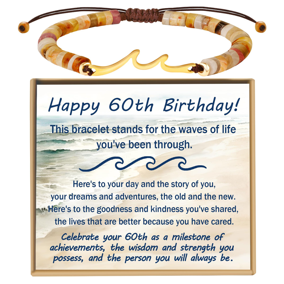 13th 16th 18th 40th 50th 60th Birthday Gifts Wave Birthday Bracelet