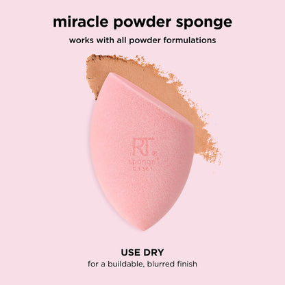 Real Techniques Mini Miracle Complexion Sponge for Makeup, 4 Count