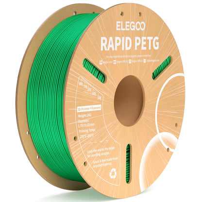 ELEGOO Rapid PETG 3D Printer Filament 1.75mm Black 1KG