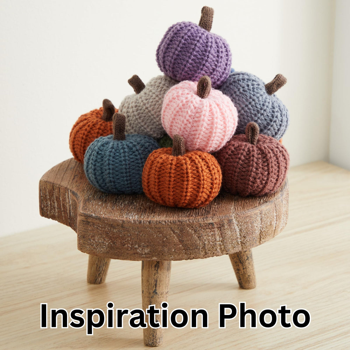 Mini Knit Pumpkins Set of 5, Fall Décor (Autumn Set)
