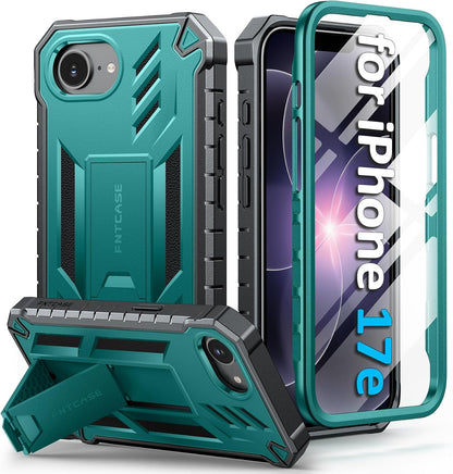 FNTCASE for iPhone 16 Case with Belt Clip and Built-in Screen Protector