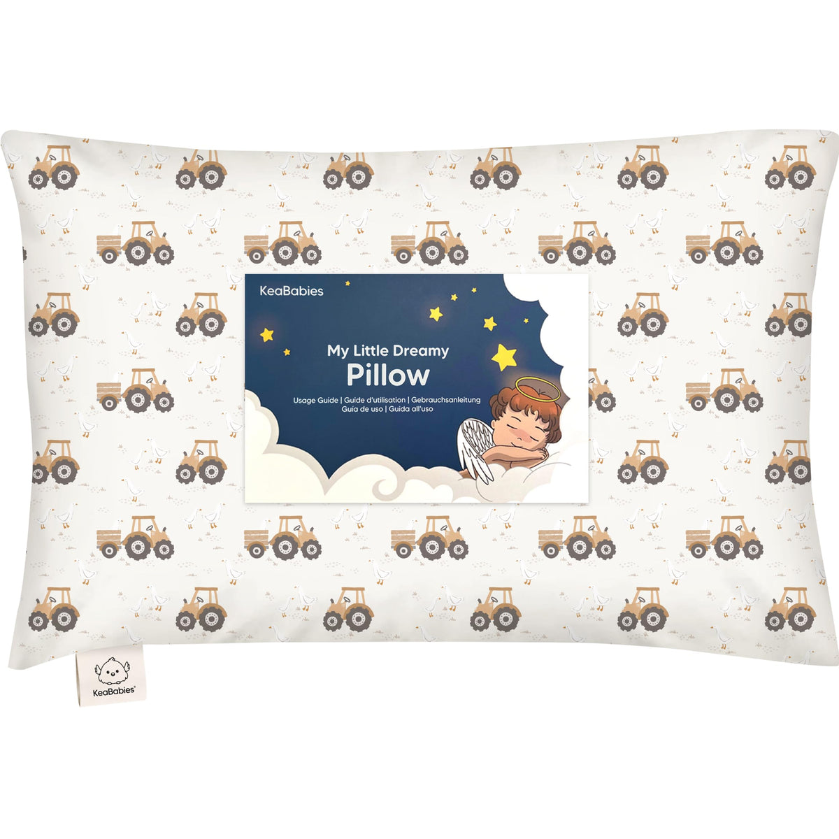 Toddler Pillow with Pillowcase 13x18 My Little Dreamy Pillow(Jolly Rainbow)