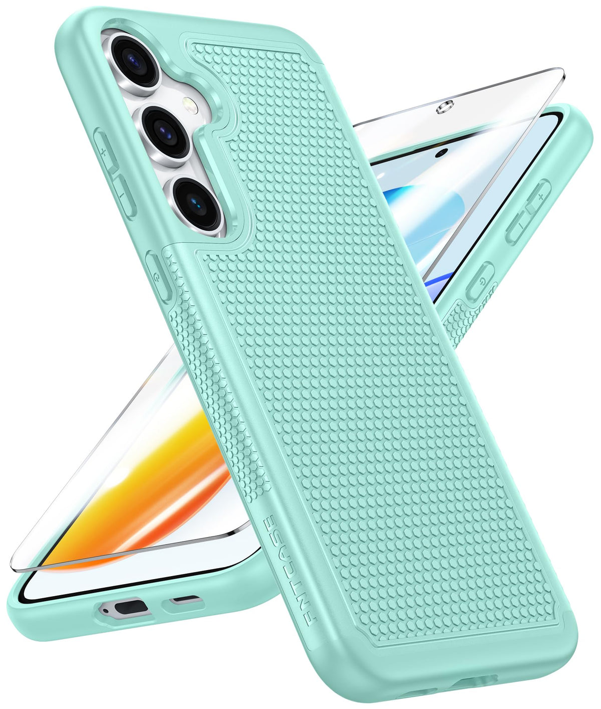 FNTCASE for Google Pixel 9a Case: Green Non Slip Textured
