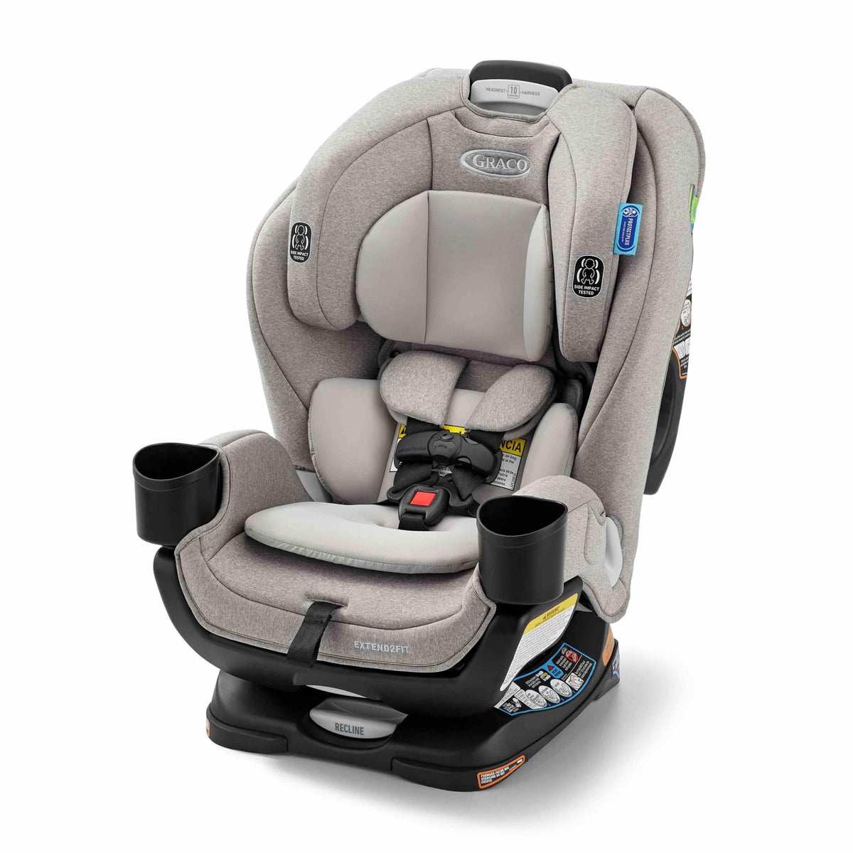 Graco Extend2Fit 2-in-1 Convertible Car Seat, Gotham