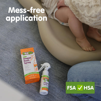 Boogie Diaper Rash Relief Bundle, No-Rub Spray & Maximum Strength Paste