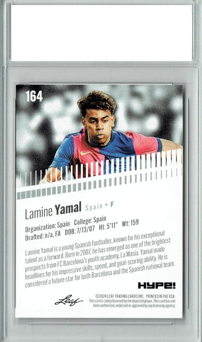 Lamine Yamal Rookie Card 2024 Leaf HYPE! #164 5k Made CM+