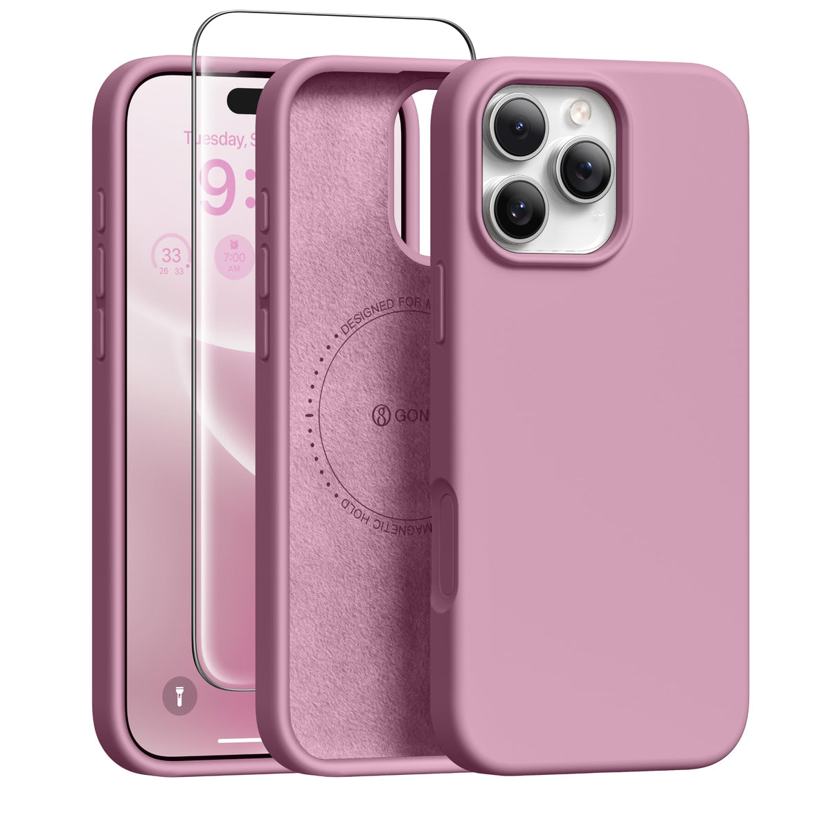 GONEZ for iPhone 18 Pro Max Case/iPhone 17 Pro Max Case, Mist Blue