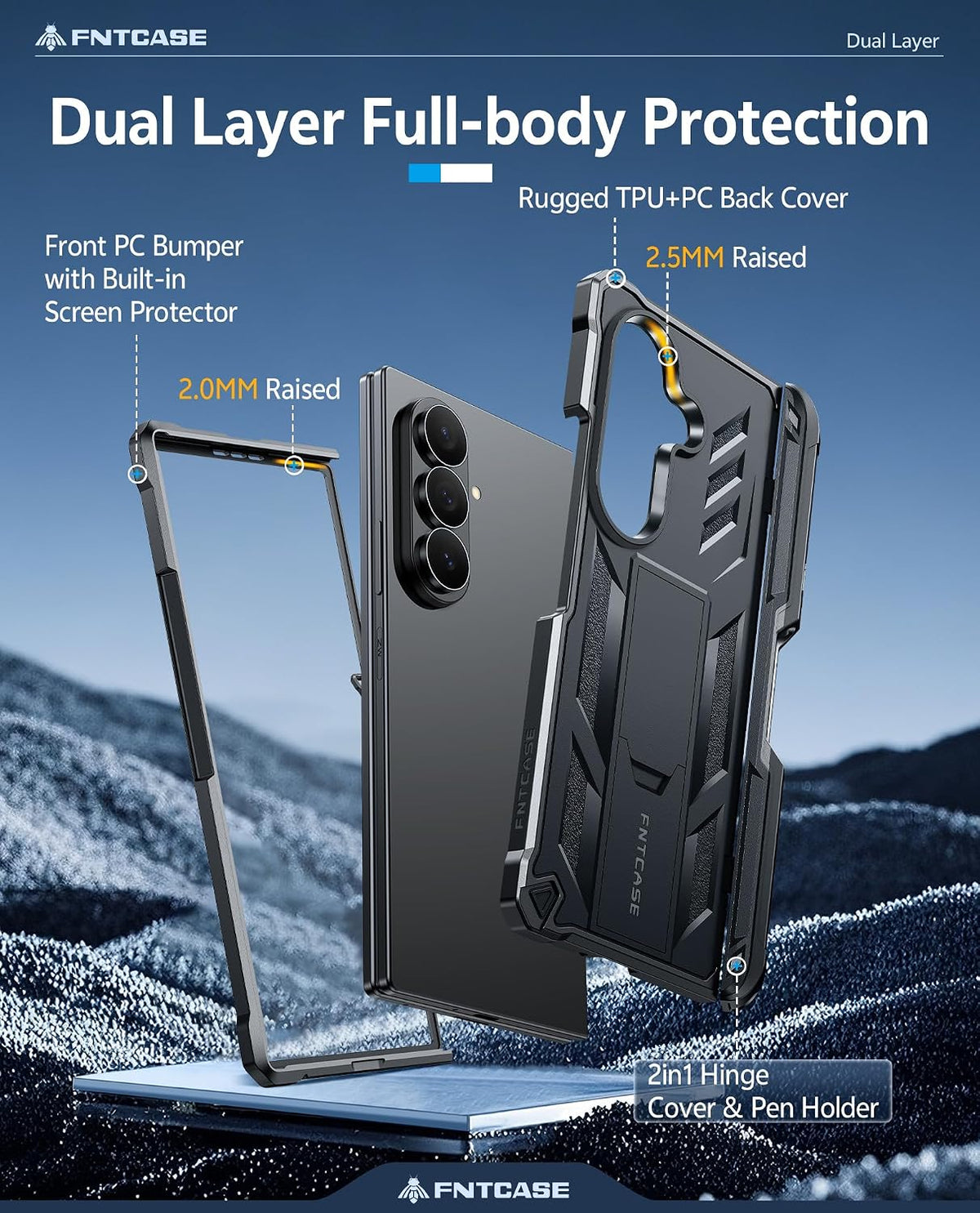 FNTCASE for Google Pixel 11 Pro XL Case with Built-in Screen Protector