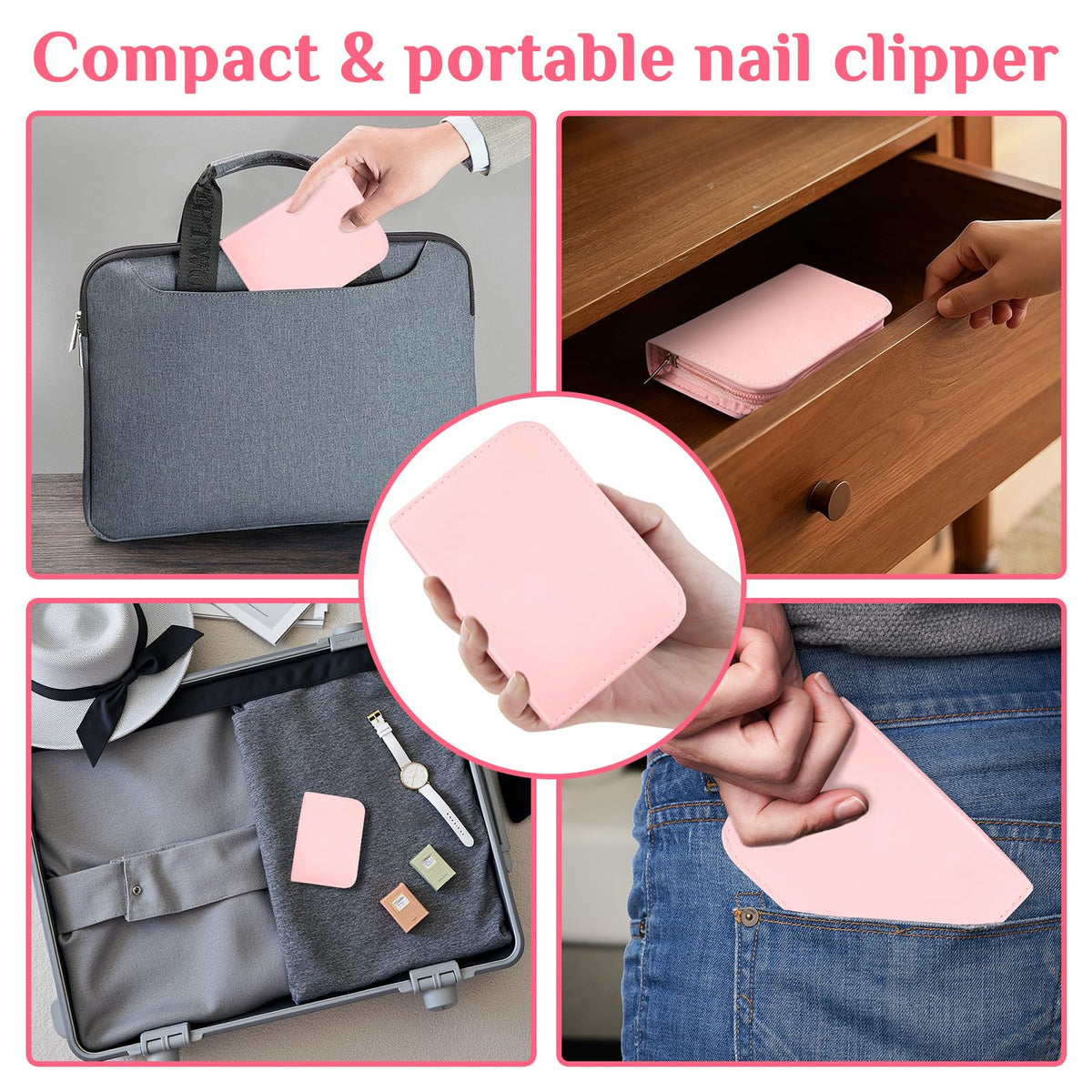 MINKINH Nail Clippers Set Manicure Pedicure Kit, 26-Piece Stainless Steel