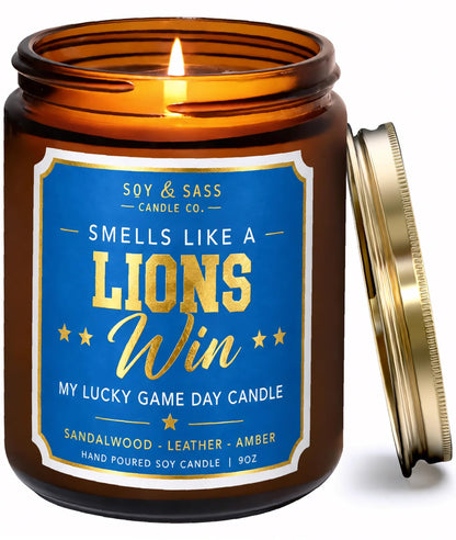 Vikings Gifts for Women / Men - Smells like a Vikings Win Candle, USA Made
