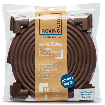 Roving Cove Baby Proof Corner Edge Protector, Small 15ft Edge 4 Corners