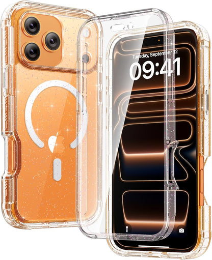 Diaclara Designed for iPhone 15 Plus Case 6.7 Inch, Full-Body Clear Bumper Cases w/Built-in Screen Protector, 360 Protective Rugged Case + Glass Camera Lens Protector,Mint Green