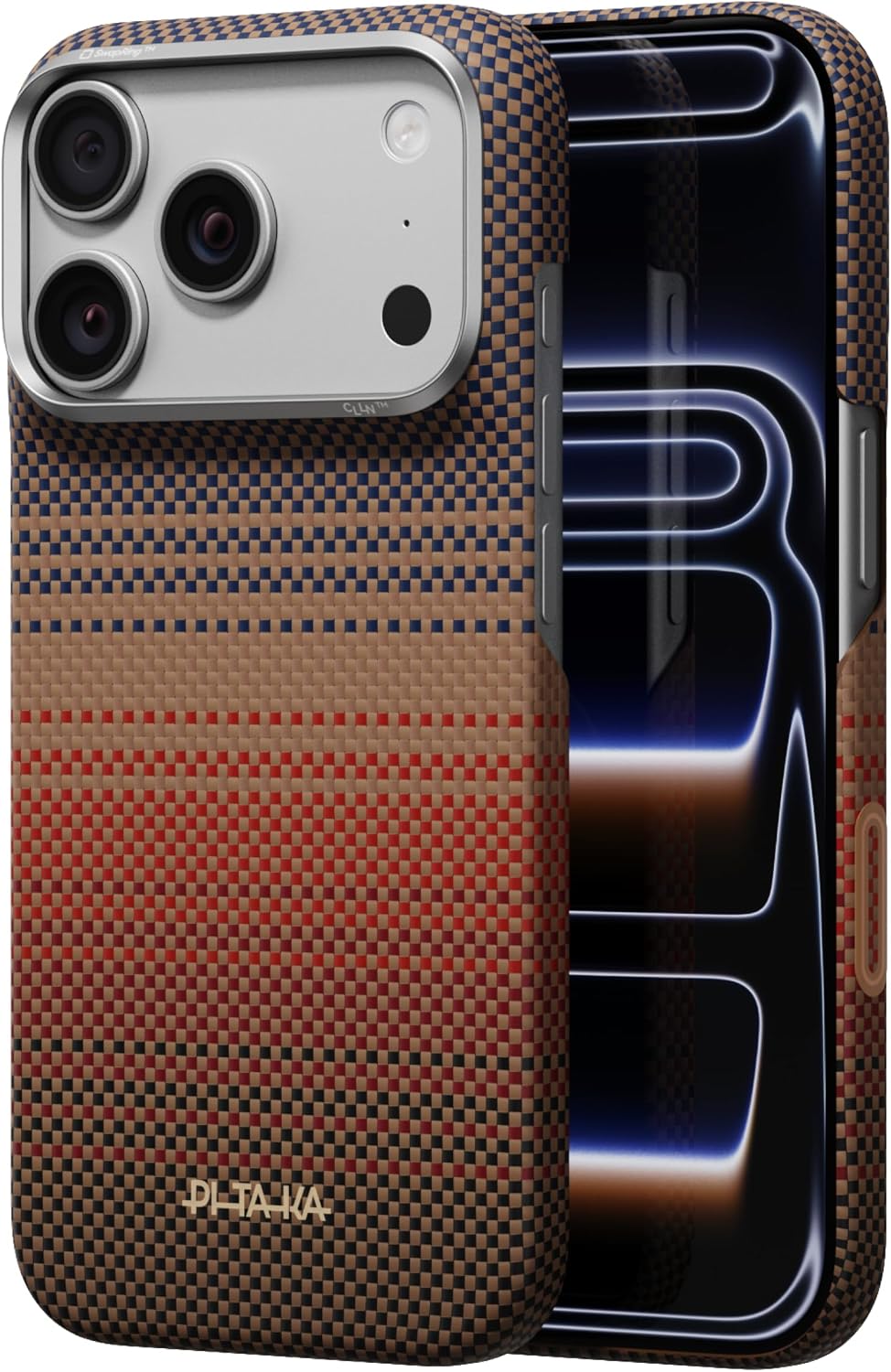 pitaka for iPhone 18 Pro Case 6.3" with Caseless Feeling, Abyss Blue