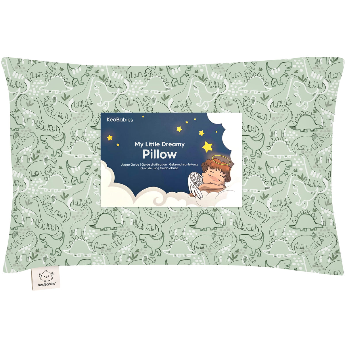Toddler Pillow with Pillowcase 13x18 My Little Dreamy Pillow(Jolly Rainbow)