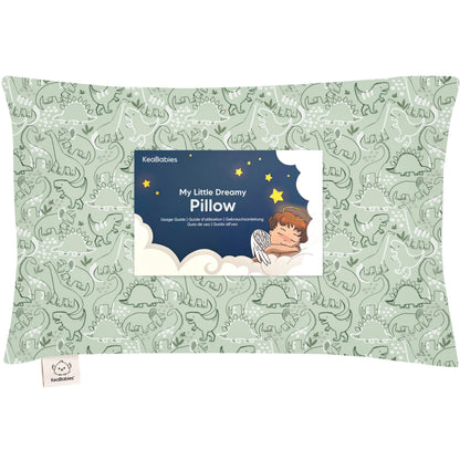 Toddler Pillow with Pillowcase 13x18 My Little Dreamy Pillow(Jolly Rainbow)