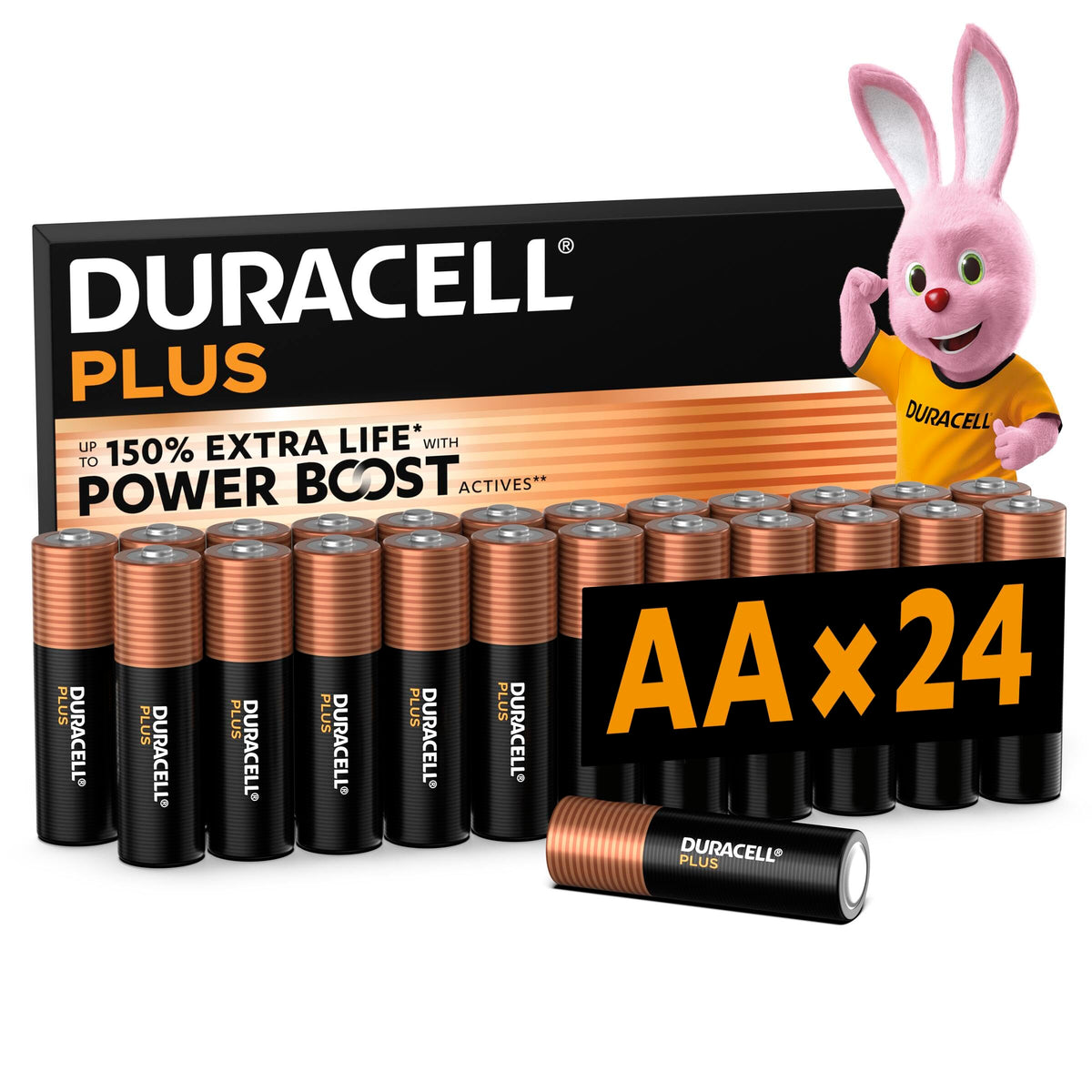 DURACELL Plus D Alkaline Batteries (4 Pack) 1.5V, LR20