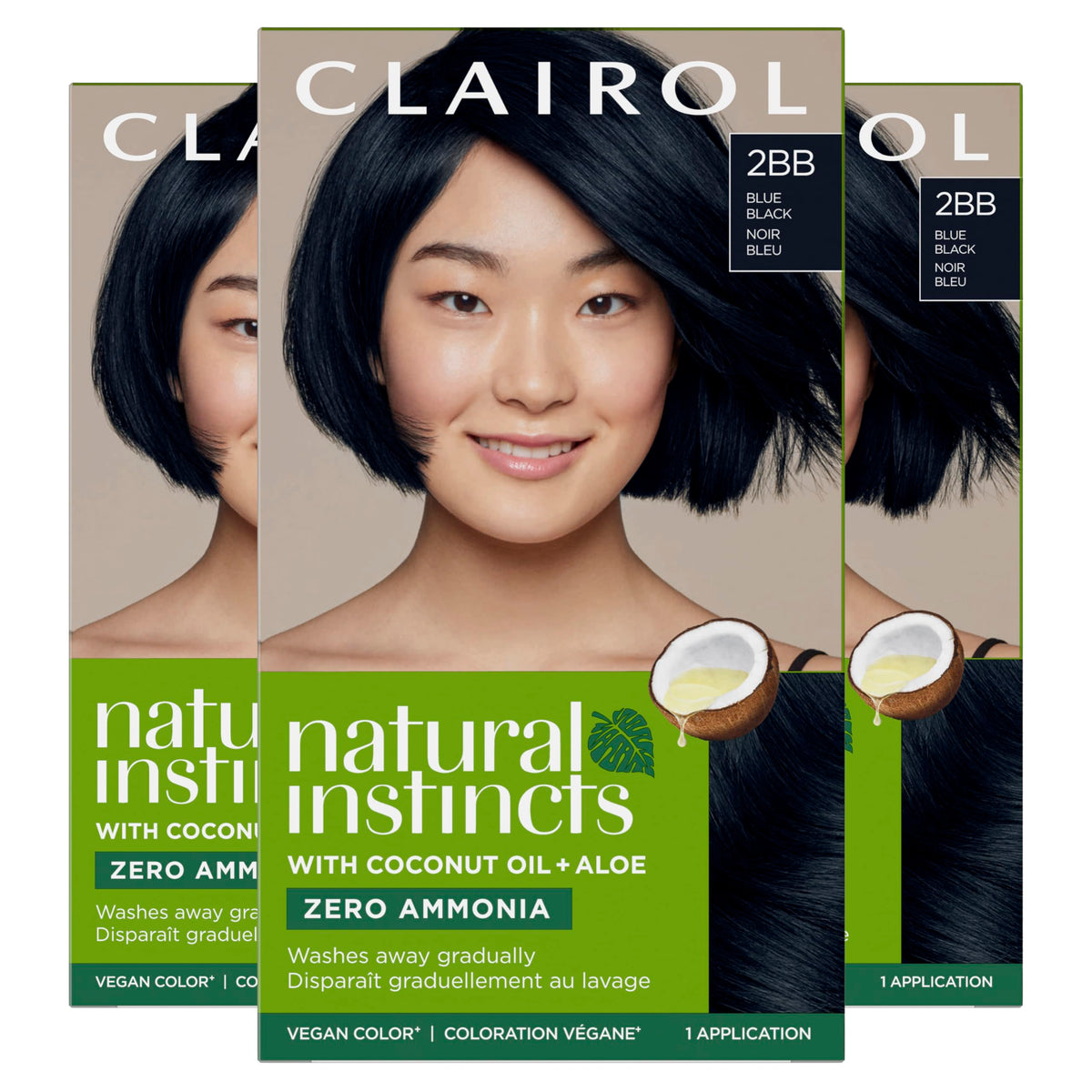 Clairol Natural Instincts Demi-Permanent Hair Dye, 4 Dark Brown | 1 Pack