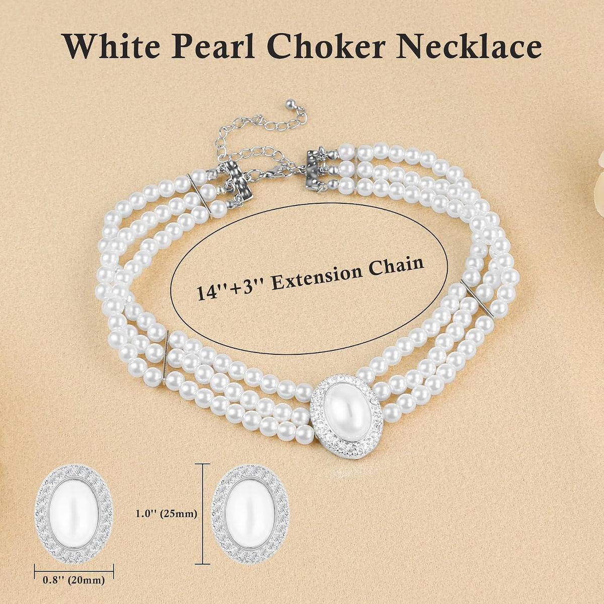 Halloween Pearl Choker Necklace Gothic Blood Pearl Vampire Necklace