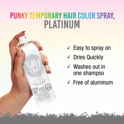 Punky Temporary Hair Color Spray Washes Out Tiger Orange, 3.5 oz, 1 Pack